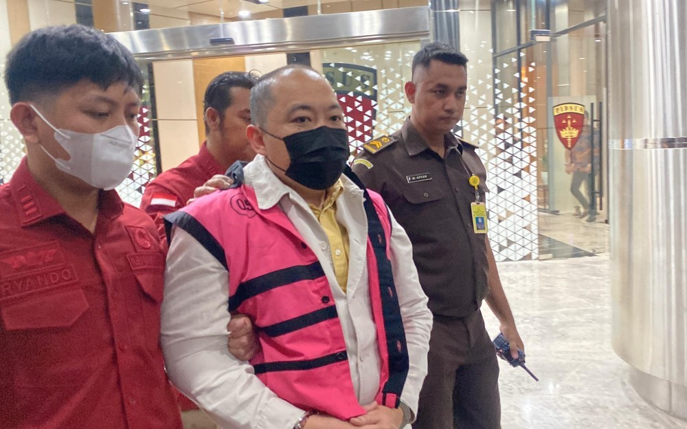 Jadi Tersangka Korupsi Kredit Bank, Mantan Dirut Sritex Iwan Kurniawan Bantah terlibat  (Foto: Danandaya/iNews Media Group)