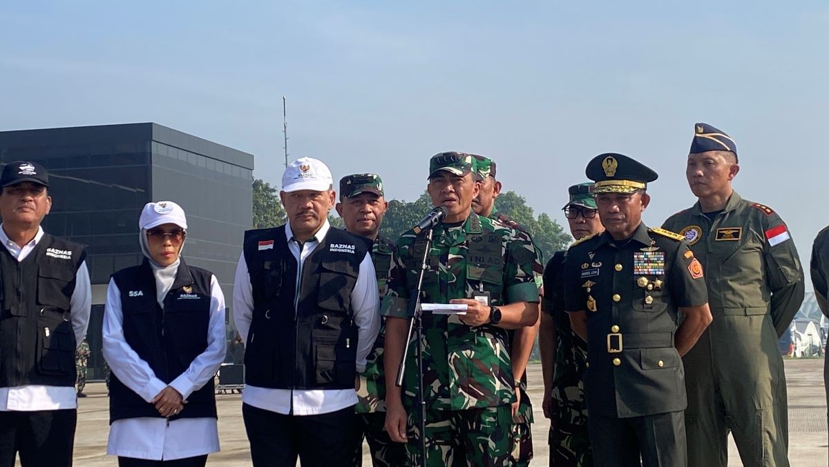 RI Kirim 800 Ton Bantuan Logistik ke Gaza Lewat Udara, Kemhan: Jalur Paling Aman. (Foto: Inews Media Group)