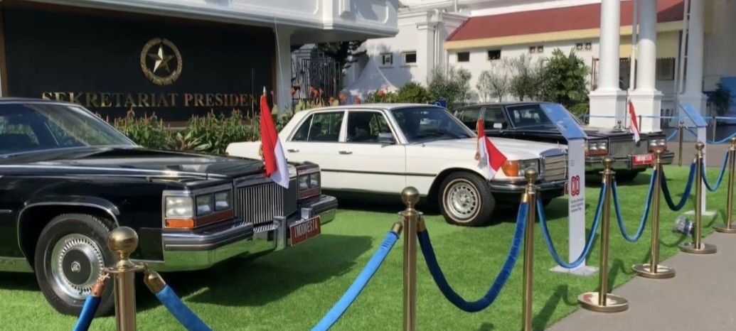Jelang HUT RI ke-80, Tiga Mobil Antik Presiden Mejeng di Istana (FOTO:Dok Binti M)