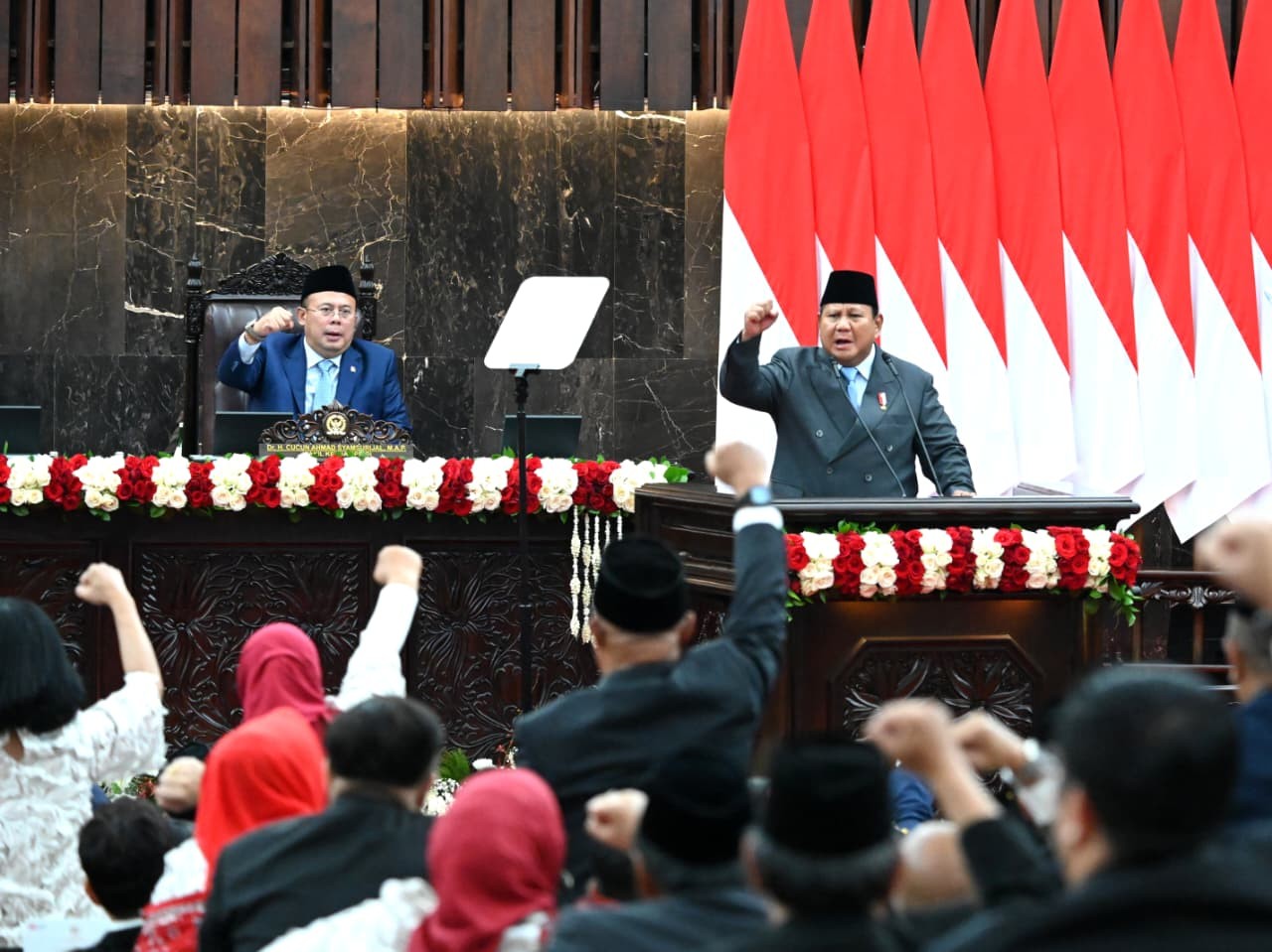 Prabowo Puji Pengusaha Ikut Bangun Indonesia: Yang Besar Berperan, yang Miskin Diberdayakan. (Foto