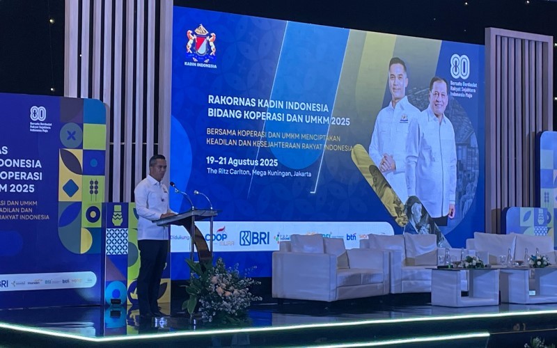 Kamar Dagang dan Industri (Kadin) Indonesia mendukung penuh program Koperasi Desa (Kopdes) Merah Putih. (Foto: iNews Media/Tangguh Yudha)