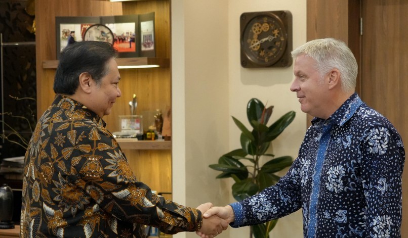 Airlangga Temui Dubes Kanada Jess Dutton, Maksimalkan ICA-CEPA untuk Perdagangan dan Investasi. Foto: Kemenko Perekonomian.