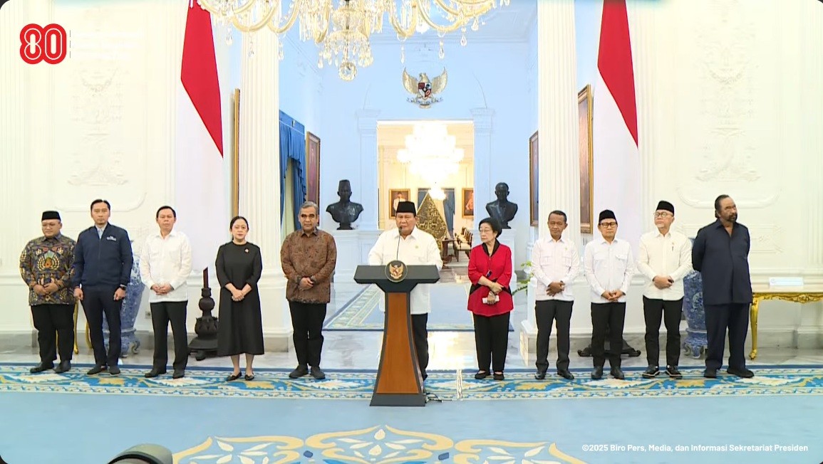 Prabowo: DPR Akan Cabut Besaran Tunjangan Anggota dan Moratorium Kunker ke Luar Negeri. (Foto Tangkapan Layar YouTube Setpres)
