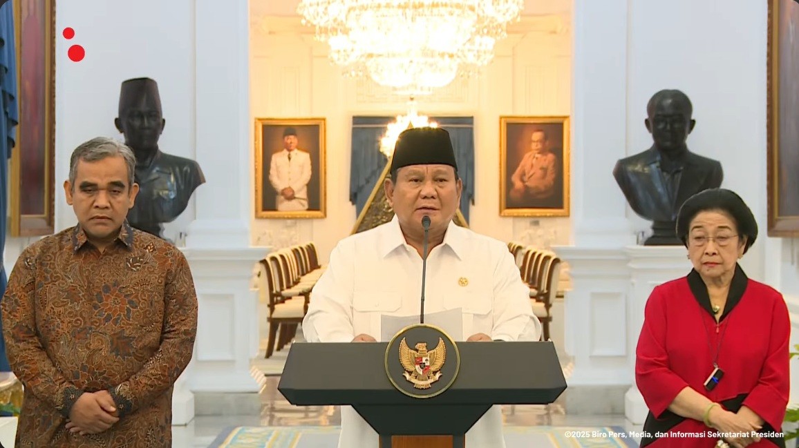 Prabowo: Merusak Fasilitas Umum Sama dengan Menghamburkan Uang Rakyat. (Foto Tangkapan Layar YouTube Setpres)