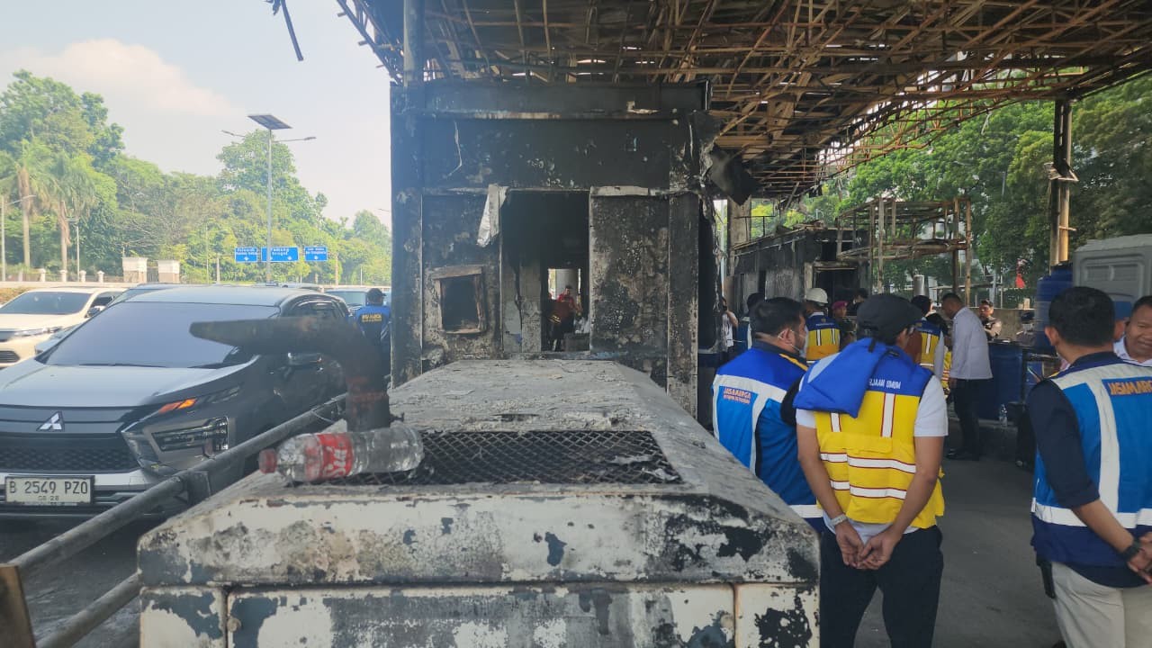 Tujuh GT Dalam Kota Rusak Imbas Demo Ditargetkan Beroperasi Penuh 7 September 2025. (Foto Iqbal Dwi/IMG)