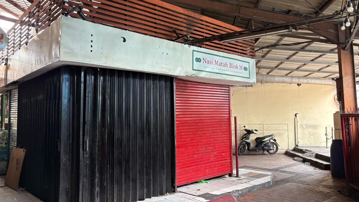 Begini Kondisi Distrik Blok M Usai Viral Harga Sewa Naik Rp15 Juta hingga Ditinggal Tenant. (Foto: Fadli/ Inews Media Group)