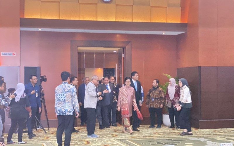 Sri Mulyani Indrawati resmi meletakkan jabatannya sebagai Menteri Keuangan. (Foto: iNews Media/Anggie Ariesta)