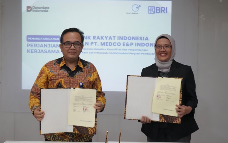 BRI menjalin kolaborasi dengan Medco E&P Indonesia sebagai bentuk nyata komitmen dalam mendorong ekonomi kerakyatan. (Foto: Dok. BRI)