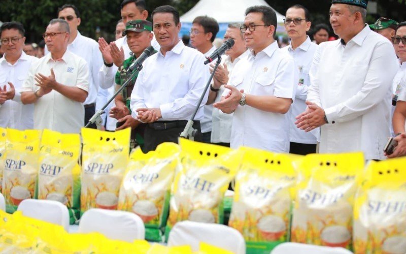Pemerintah siap mengguyur beras Stabilisasi Pasokan dan Harga Pangan (SPHP) ke pasar hingga 1,3 juta ton. (Foto: Dok. Kementan)