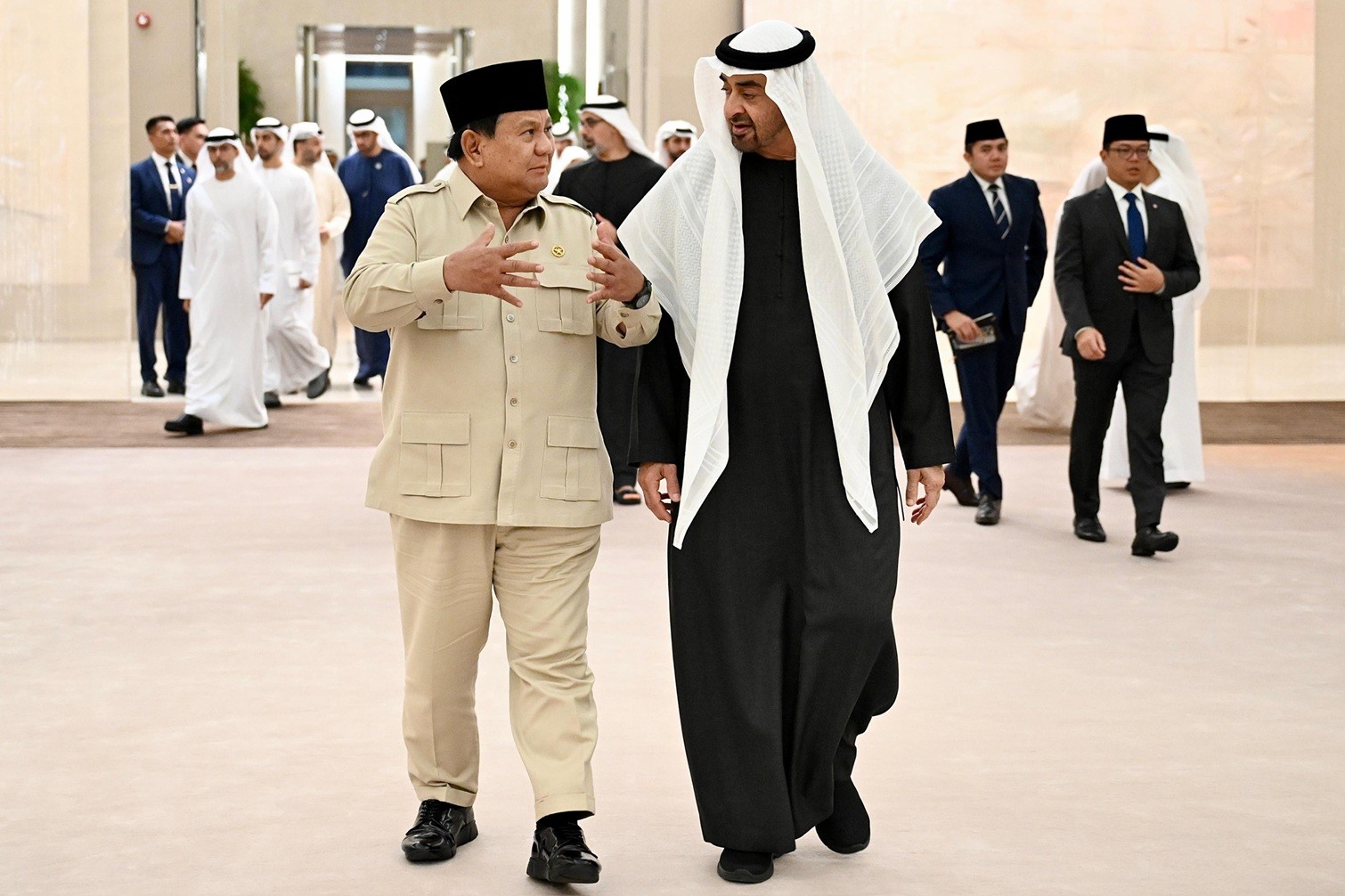 Prabowo Bertemu MBZ di Abu Dhabi, Ini Sejumlah Topik yang Dibahas. (Foto Istimewa)