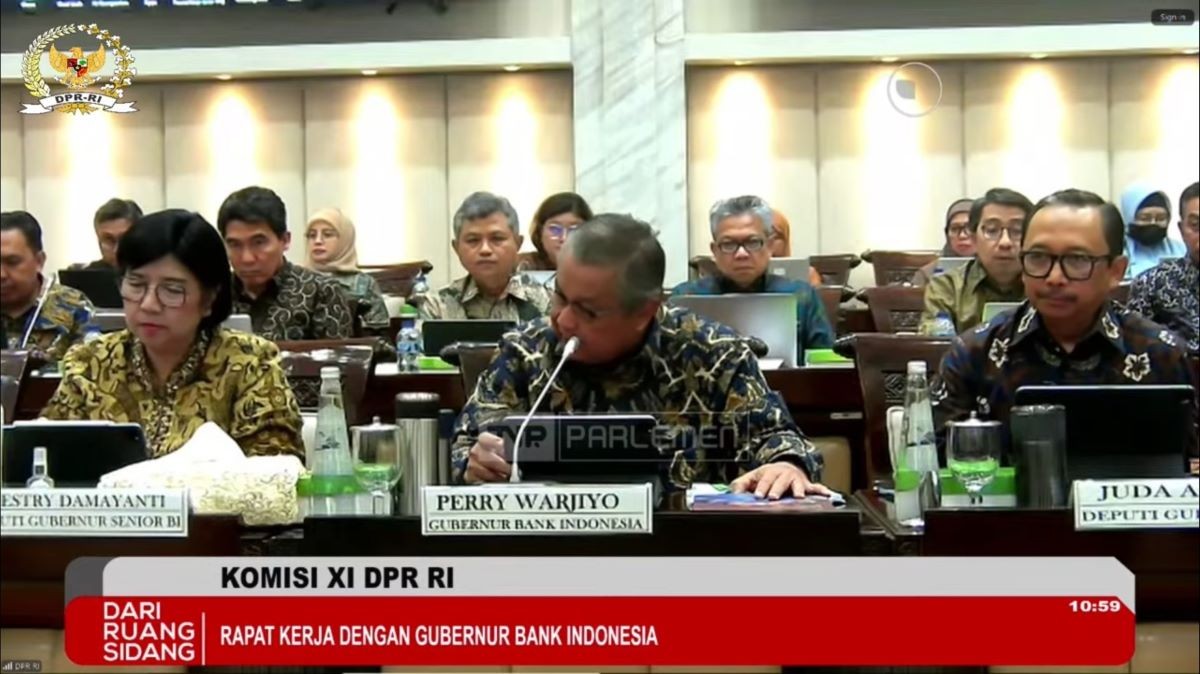 Gubernur BI Tegaskan Rupiah Tetap Terkendali Meski Tertekan, Optimistis Segera Menguat. (Foto: Youtube TV Parlemen)