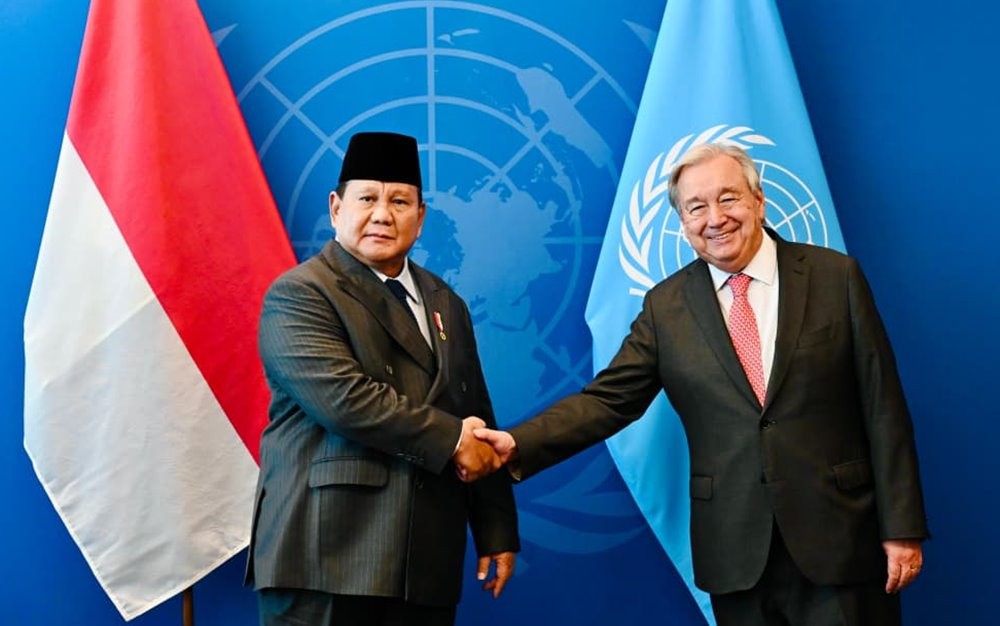 Presiden Prabowo dan Sekjen PBB Lakukan Pertemuan Bilateral, Bahas Sinergi Atasi Tantangan Global (Biro Setpres)