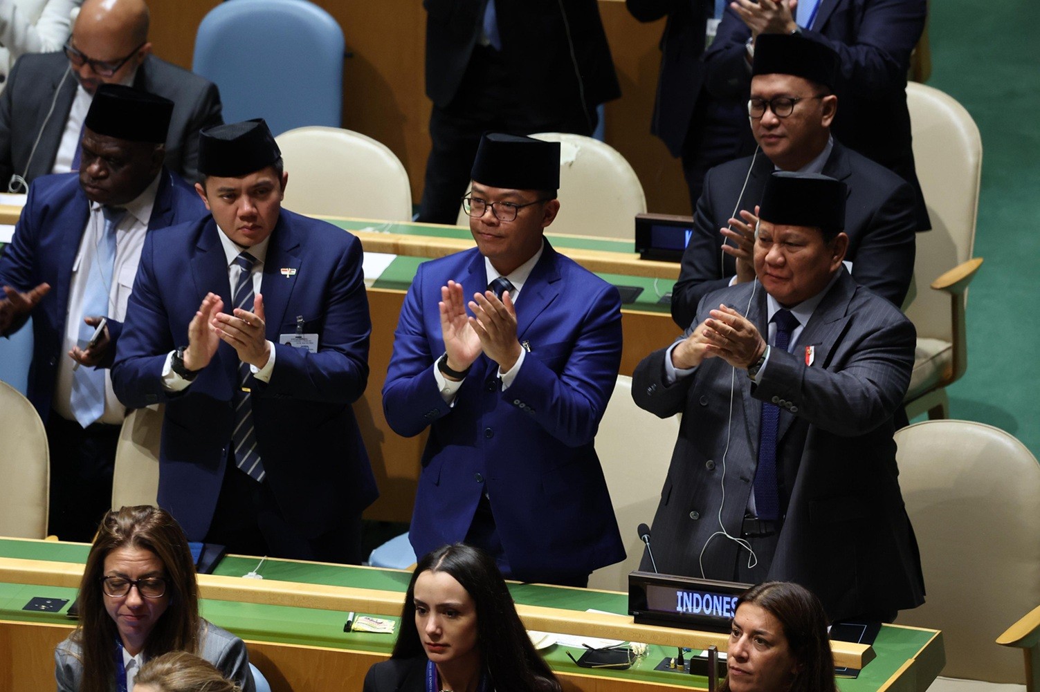 Momen Prabowo Standing Ovation saat Prancis Akui Palestina. (Foto Istimewa)