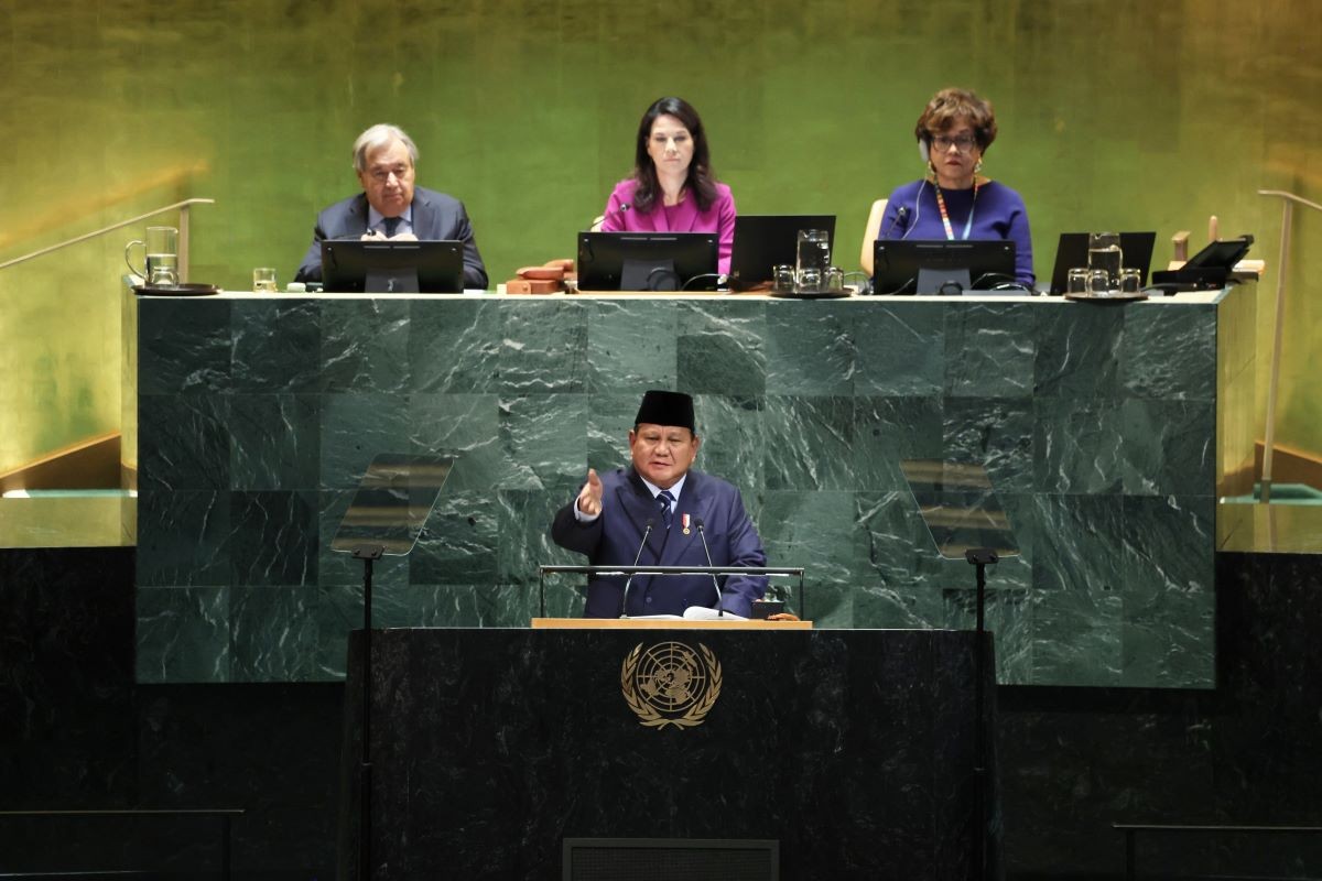 Pidato di PBB, Prabowo Ajak Pemimpin Dunia Gunakan Sains untuk Bangkit Bukan Menghancurkan. (Foto: Biro Pers Setpres)