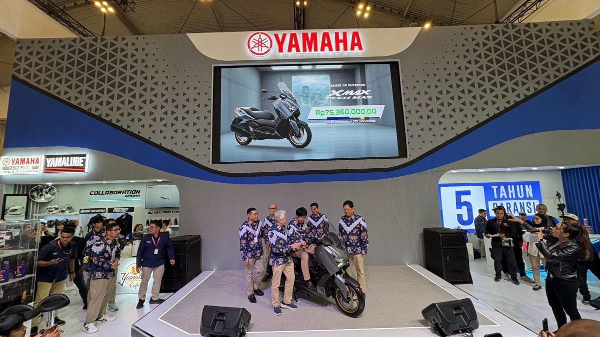Yamaha Luncurkan Xmax Connected TechMAX di IMOS 2025, Harganya Rp75 Jutaan. (Foto: Inews Media Group)