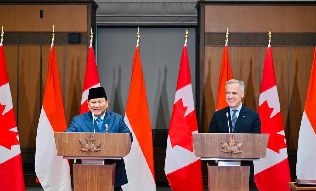 Pererat Hubungan Bilateral, Prabowo Dijamu Makam Malam oleh PM Kanada di National Gallery. (Foto: BMPI Setpres)