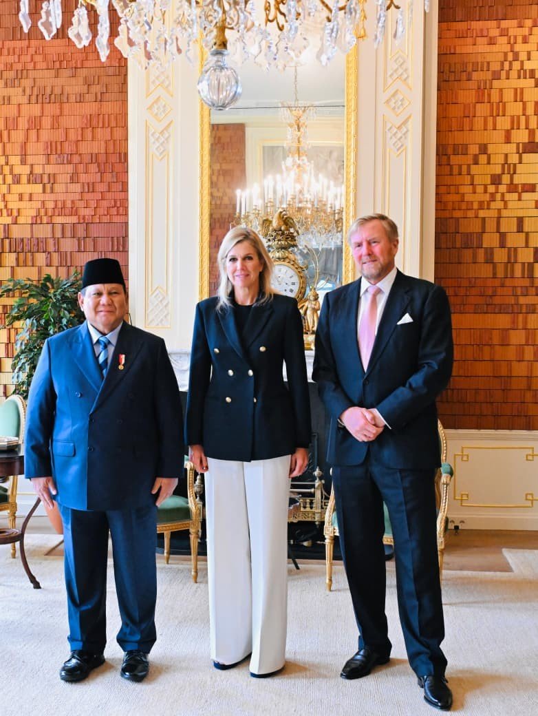 Prabowo Bertemu Raja dan Ratu Belanda di Istana Huis ten Bosch (FOTO:Dok Biro Pers Sekretariat Presiden)