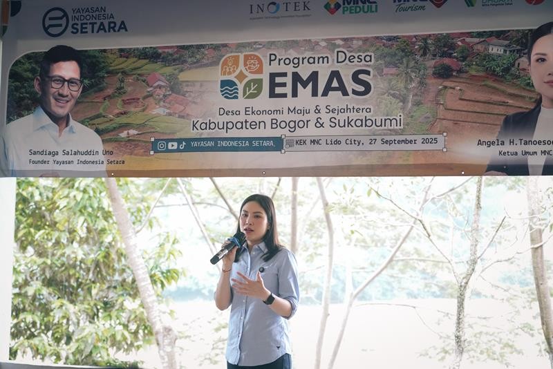Angela Tanoesoedibjo: UMKM Hadapi Tantangan Klasik, Desa EMAS Jadi Solusi (Foto: iNews Media Group)