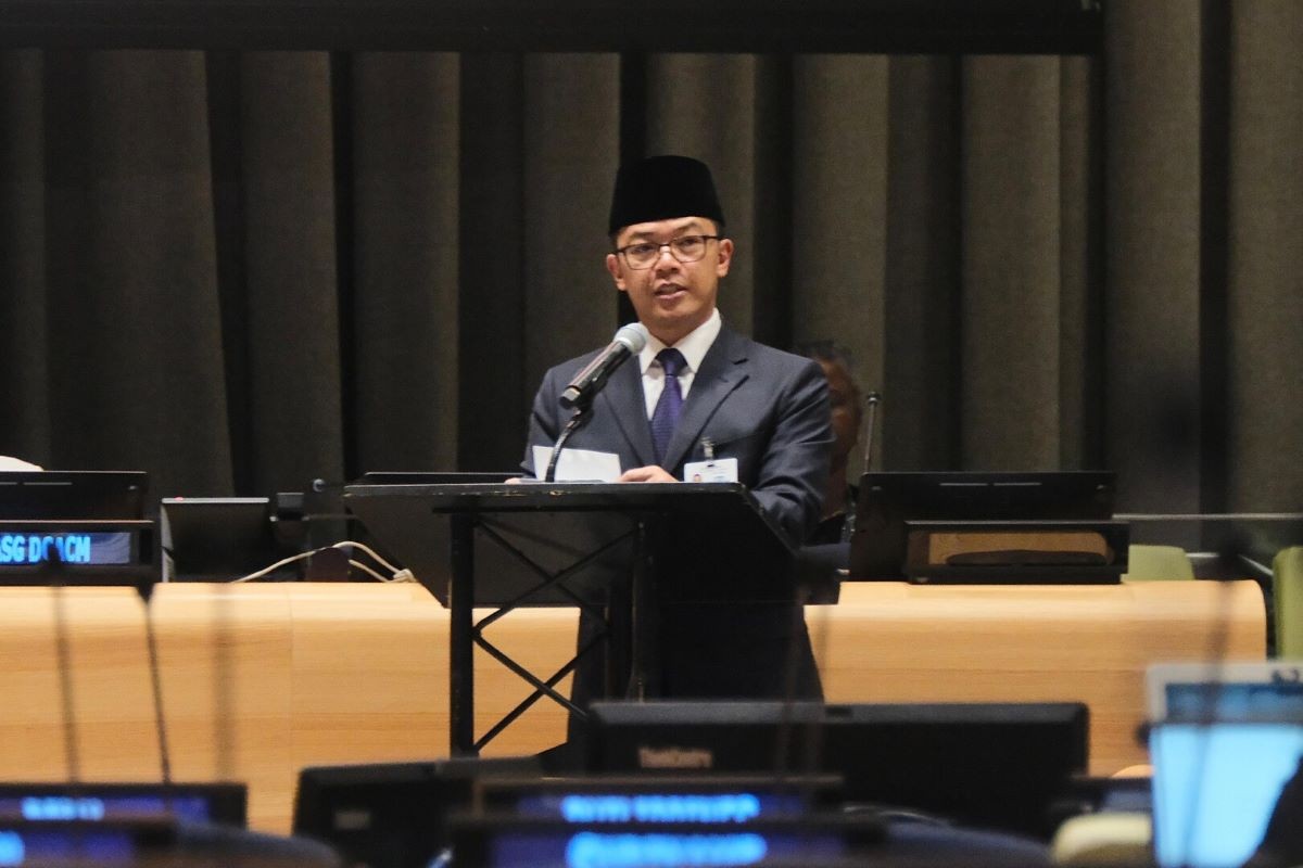 Bicara di PBB, Menlu Sebut Senjata Nuklir Ancaman Terbesar Umat Manusia. (Foto: Kemenlu)