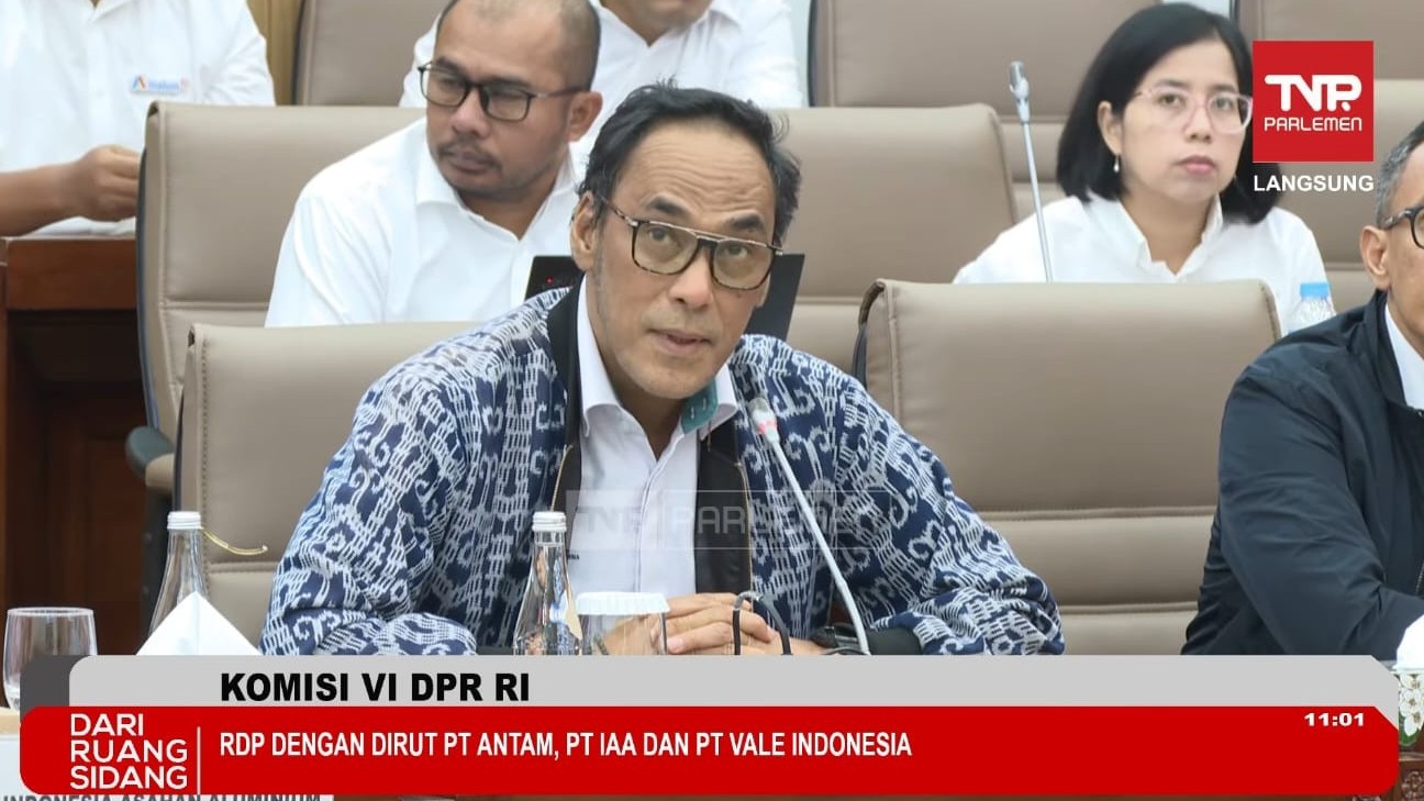 Dirut Antam (ANTM) Curhat ke DPR soal Kesulitan Jual Nikel, Bauksit dan Emas. (Foto Tangkapan Layar)
