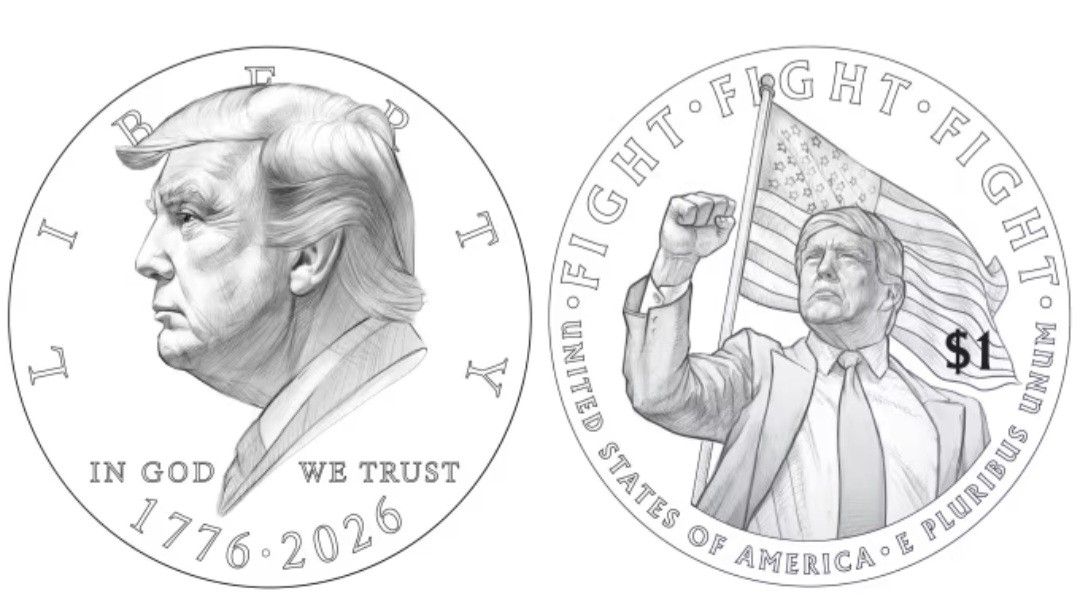 Khusus Peringati HUT ke-250 AS, Uang Koin USD1 Kemungkinan Bergambar Trump (FOTO:Dok CNNBusiness)