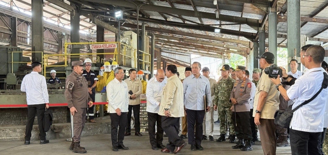 6 Smelter Aset Korupsi Rp300 Triliun Diserahkan ke Timah, Prabowo: Kita Selamatkan untuk Rakyat  (FOTO:Dok Biro Pers Sekretariat Presiden)