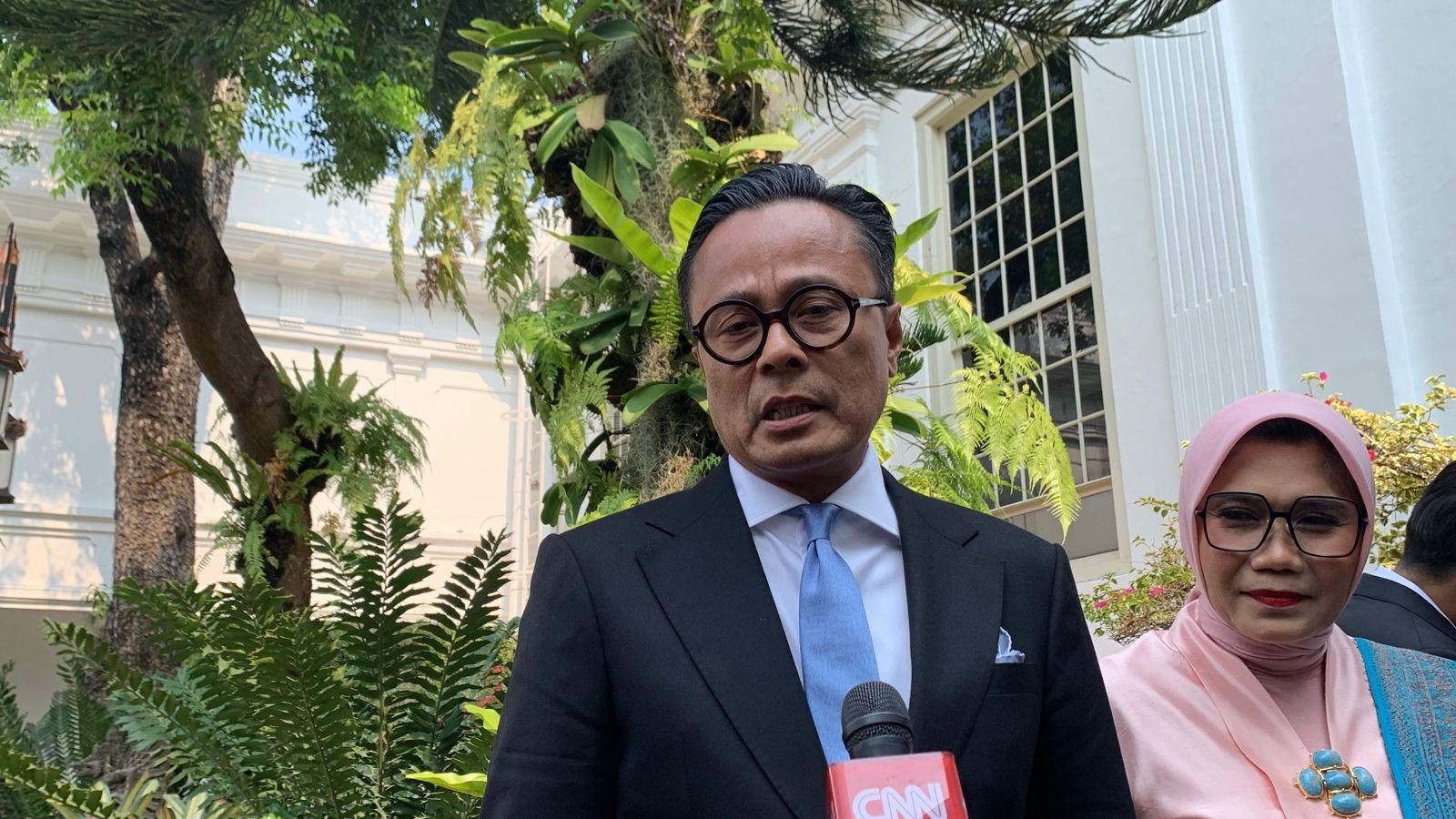 Dony Oskaria Tiba di Istana, Siap Dilantik Jadi Kepala BP BUMN. (Foto Binti M/IMG)