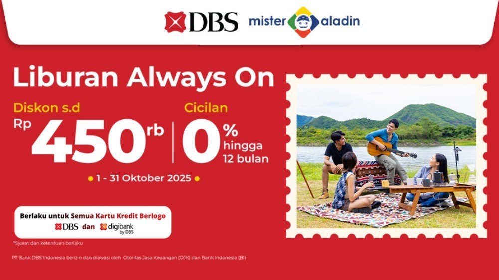 Wujudkan Liburan Lebih Terjangkau, Ada Diskon hingga Rp450 Ribu dan Cicilan 0 Persen