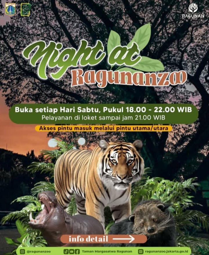 Pemprov DKI Jakarta Ungkap Alasan Uji Coba Wisata Malam di Ragunan. (Foto: Refi/Inews Media Group)