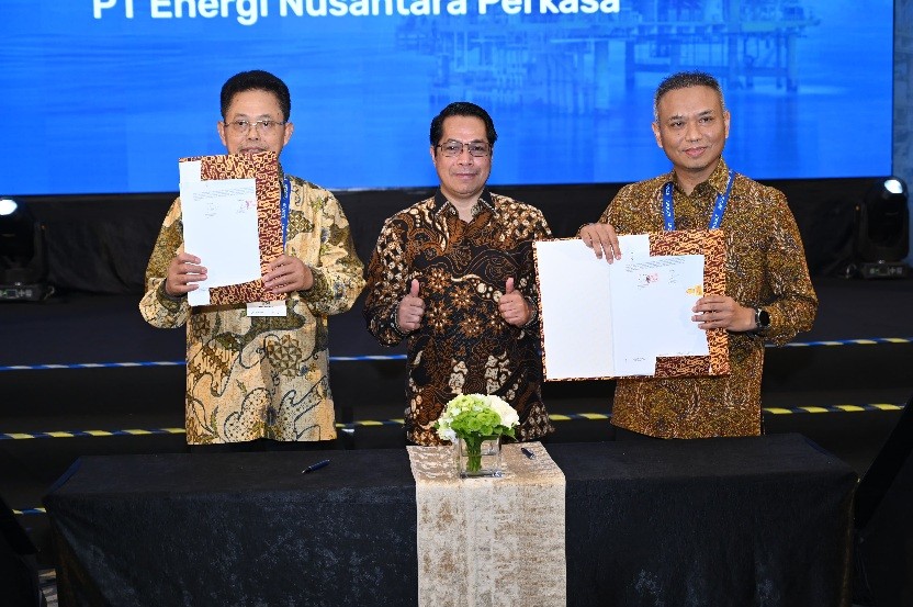 PHE ONWJ-PT Energi Nusantara Perkasa Teken Perjanjian Jual Beli Gas 27.932,52 BBTU. (Foto: Dok. Pertamina)