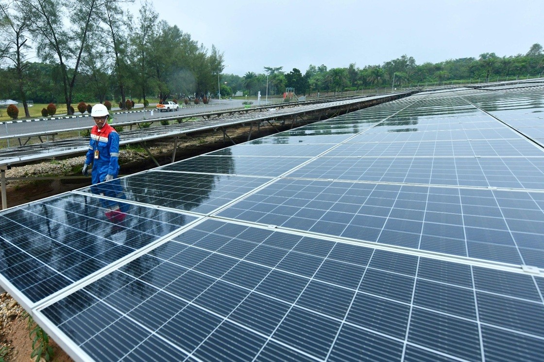 PLTS Zona Rokan Turunkan Emisi Karbon 78.396 Ton CO2 per Tahun. (Foto Pertamina)