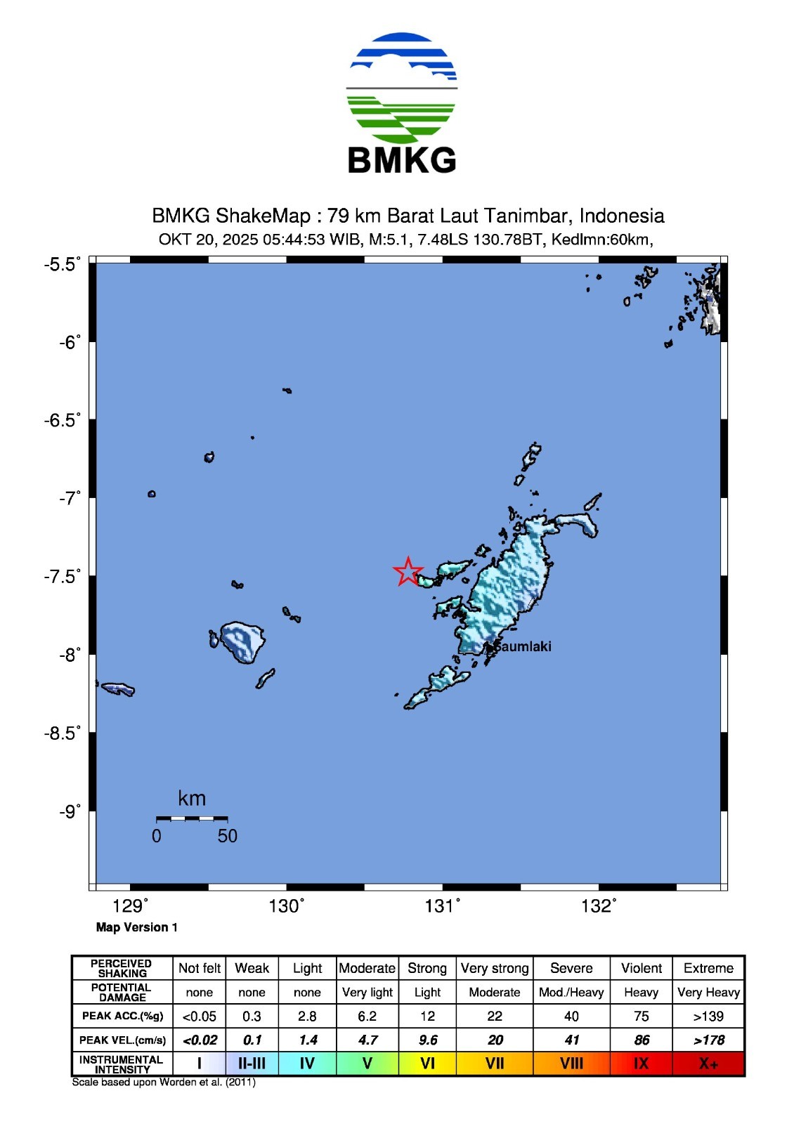 Gempa M5,2 Guncang Laut Banda Maluku, Tidak Berpotensi Tsunami. (Foto: Inews Media Group)