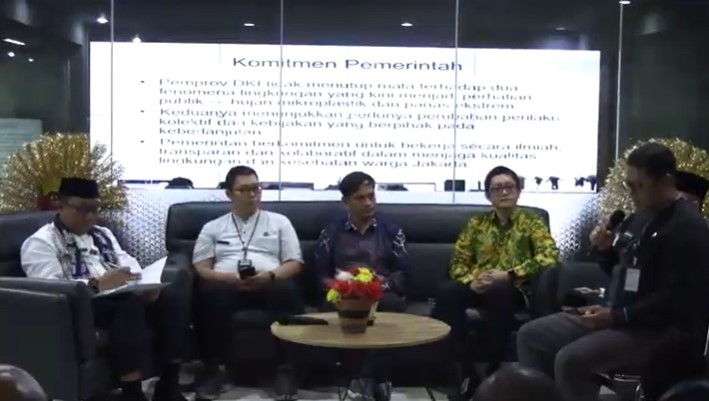 Pemprov DKI Jakarta Gandeng BRIN Atas Fenomena Hujan Mengandung Mikroplastik. (Foto: Dok. Pemprov DKI Jakarta)