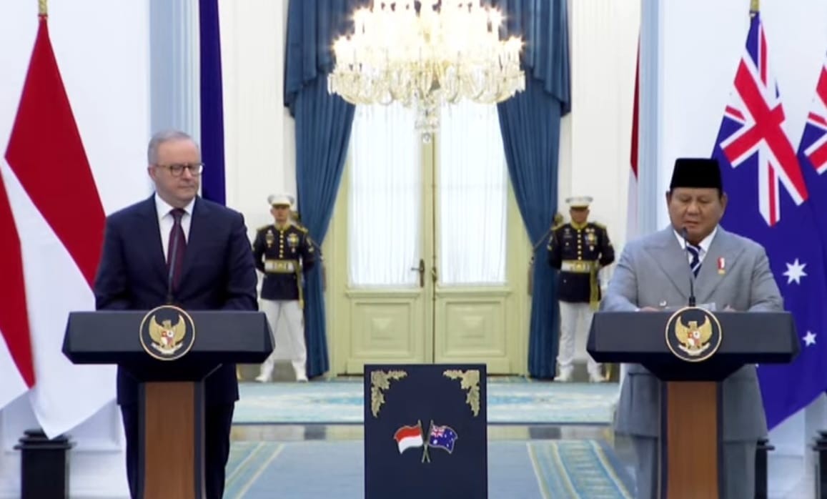 Prabowo dan PM Albanese Teken Traktat Keamanan Bersama Indonesia-Australia (FOTO:Dok BPMI Setpres)