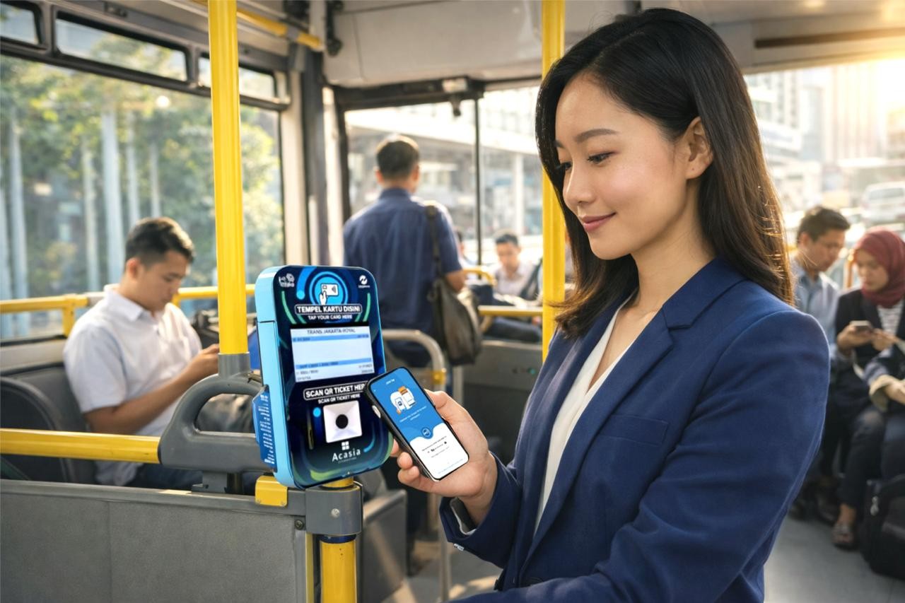 BRImo Perkenalkan Fitur QRIS Tap, Kini Bayar TransJakarta Jadi Lebih Praktis dan Mudah. (Foto: Doc BRI)