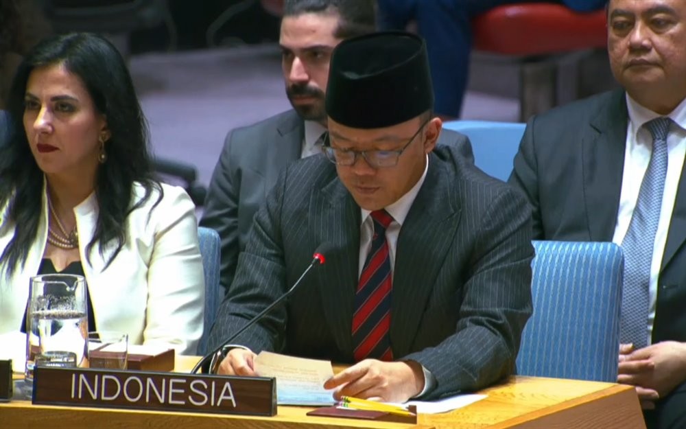 Bicara di Rapat DK PBB, Menlu Sugiono Kecam Pendudukan Israel di Tepi Barat Palestina