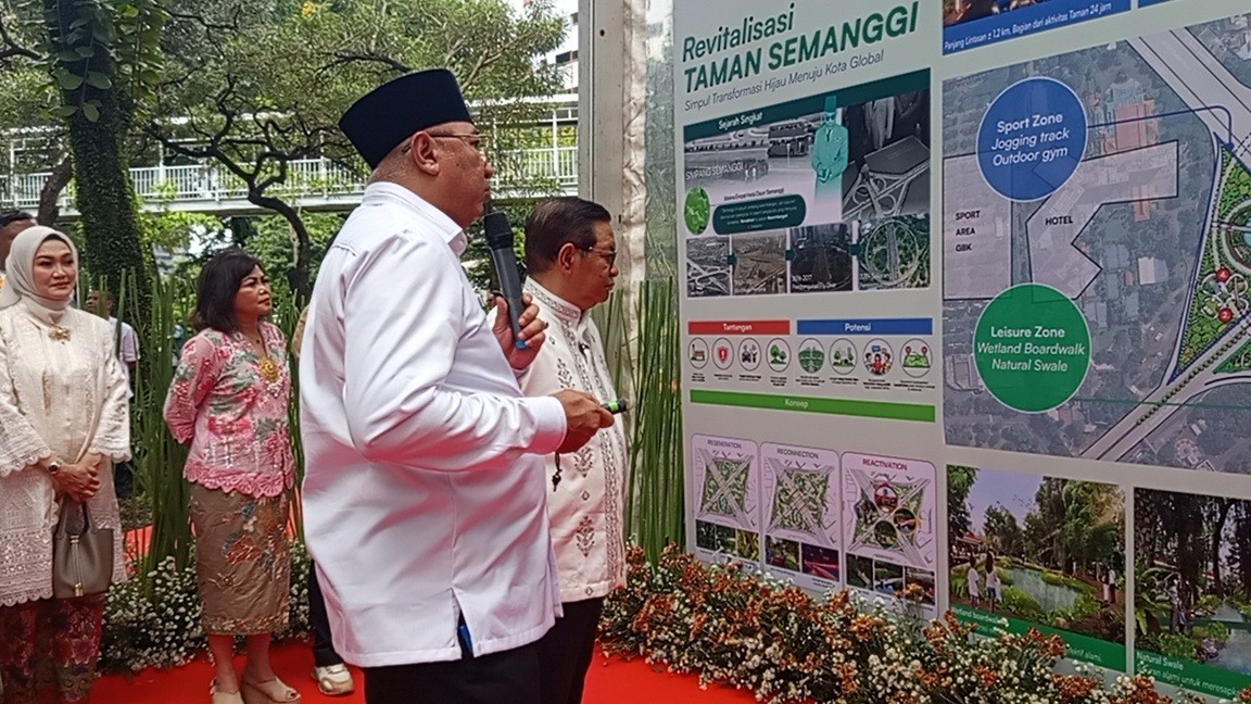Revitalisasi Taman Semanggi Telan Biaya Rp134 Miliar, Sama Sekali Tak Pakai APBD. (Foto Jonathan/IMG)