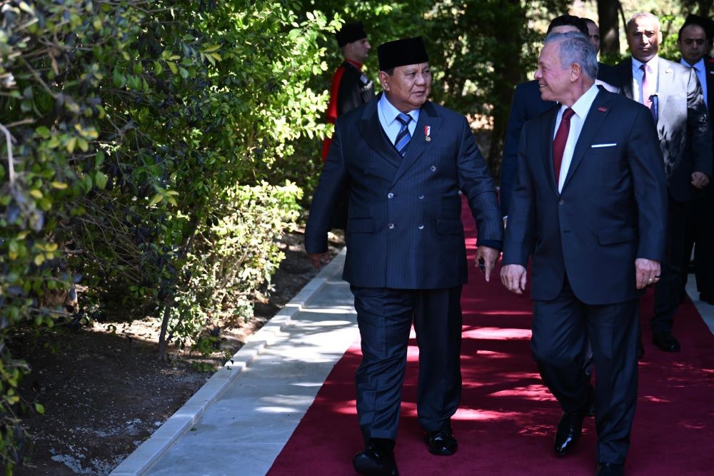 Bertemu Raja Abdullah II, Prabowo Jelaskan Peran Indonesia di Board of Peace. Foto: iNews Media Group.