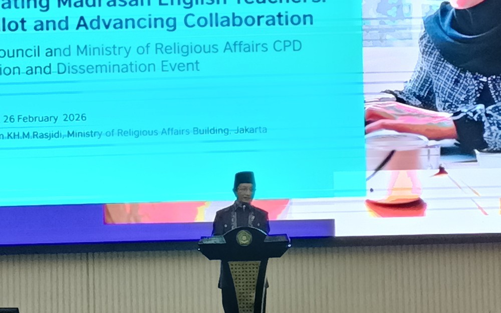 Menag Gandeng British Council, Perkuat Kemampuan Bahasa Inggris Guru Madrasah