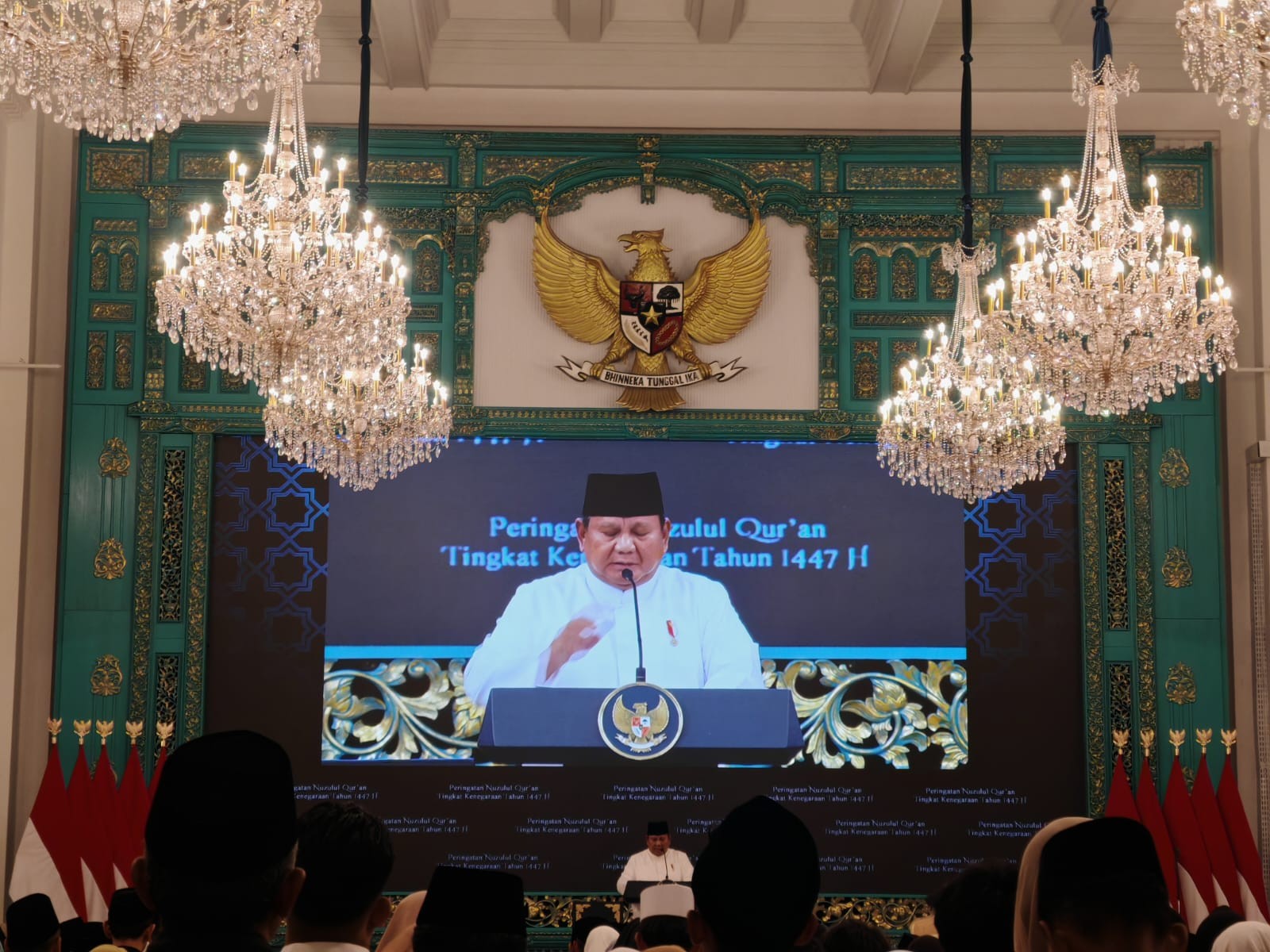 Prabowo Hadiri Nuzulul Quran di Istana (FOTO:Dok Ist)