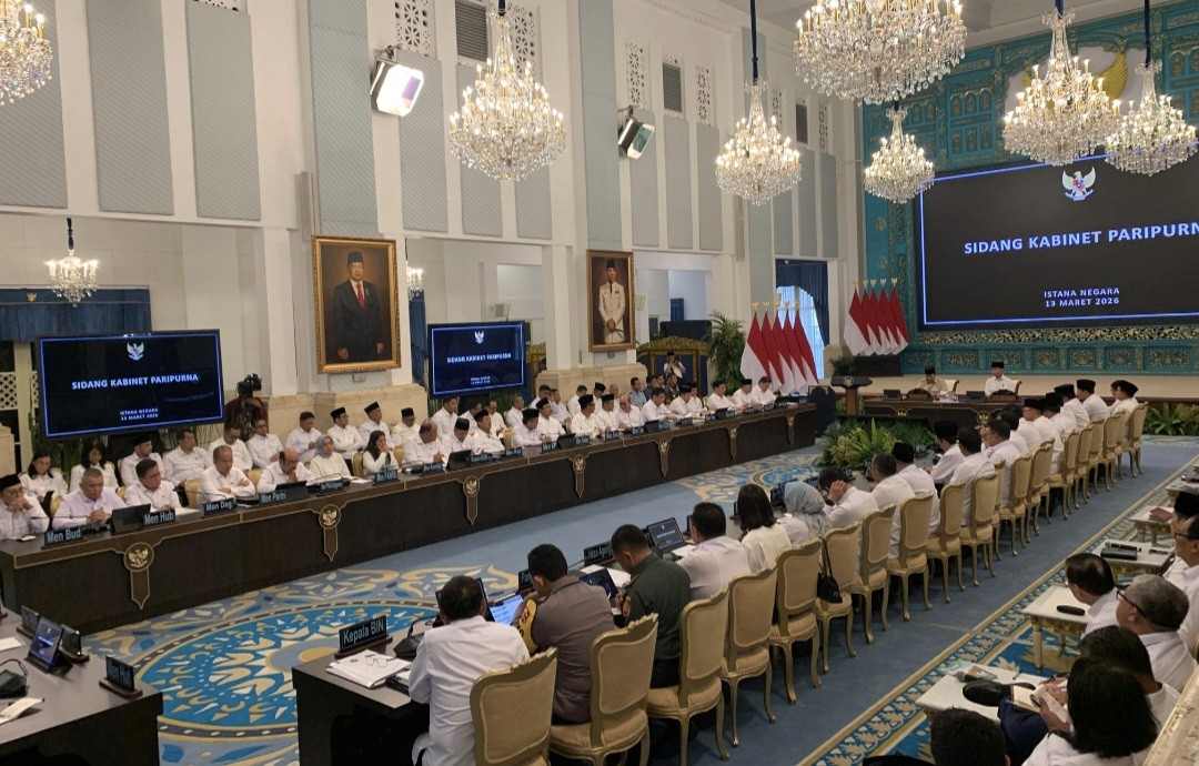 Prabowo Pimpin Sidang Kabinet Paripurna di Istana, Bahas Persiapan Idulfitri 1446 H (FOTO:Dok BPMI Setpres/Ist)