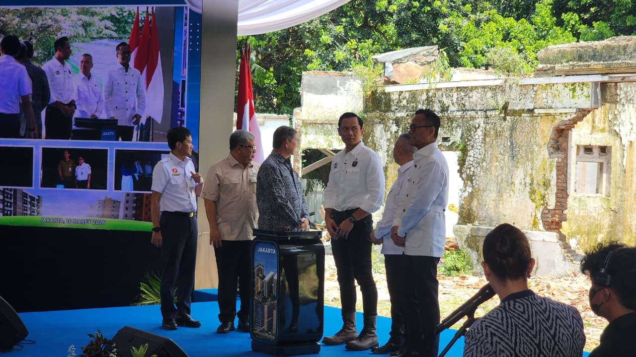 KAI Groundbreaking Pembangunan 2.200 unit Rusun di Kawasan TOD Stasiun Manggarai (FOTO:Dok Ist)