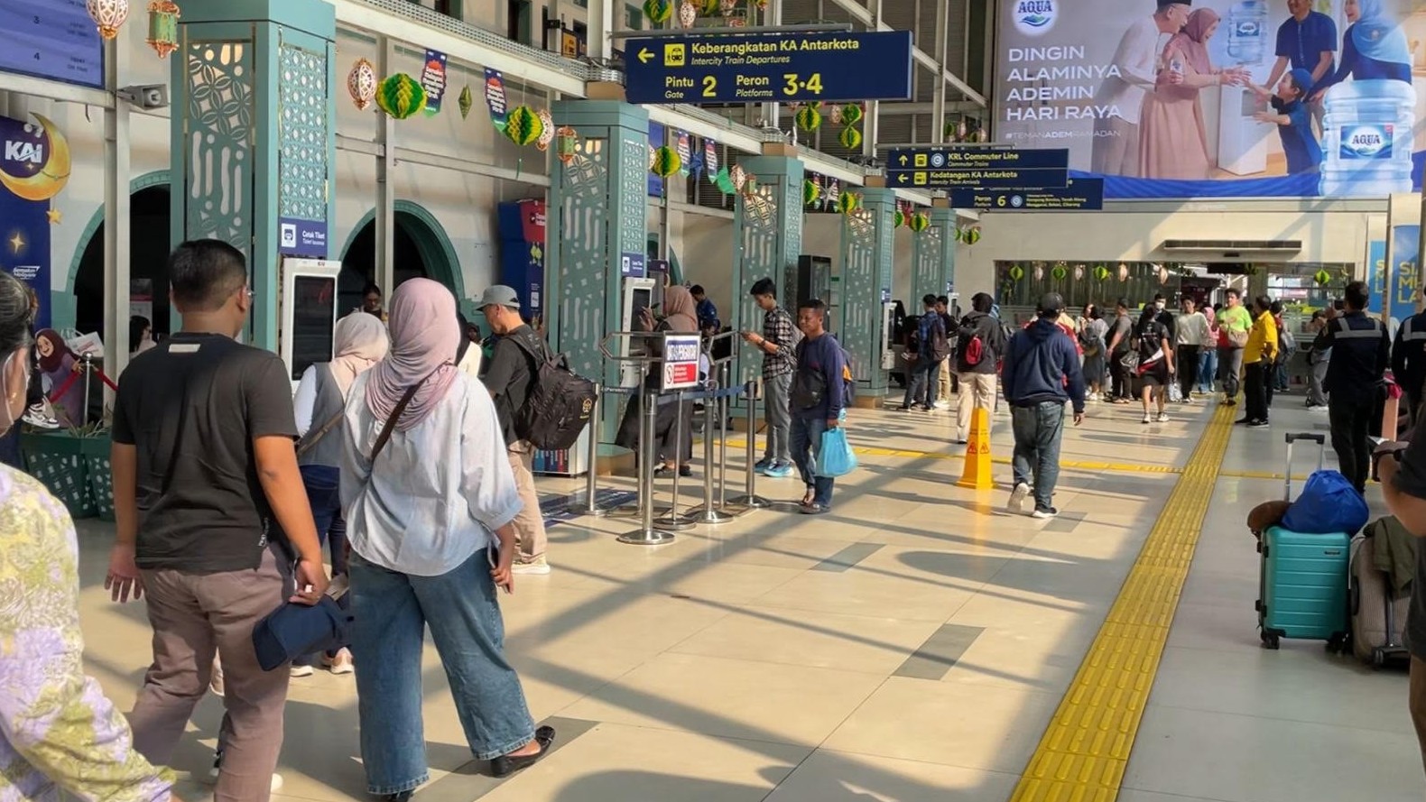 Begini Situasi Terkini Stasiun Pasar Senen Jelang Lebaran 2026. (Foto Tangguh/IMG)
