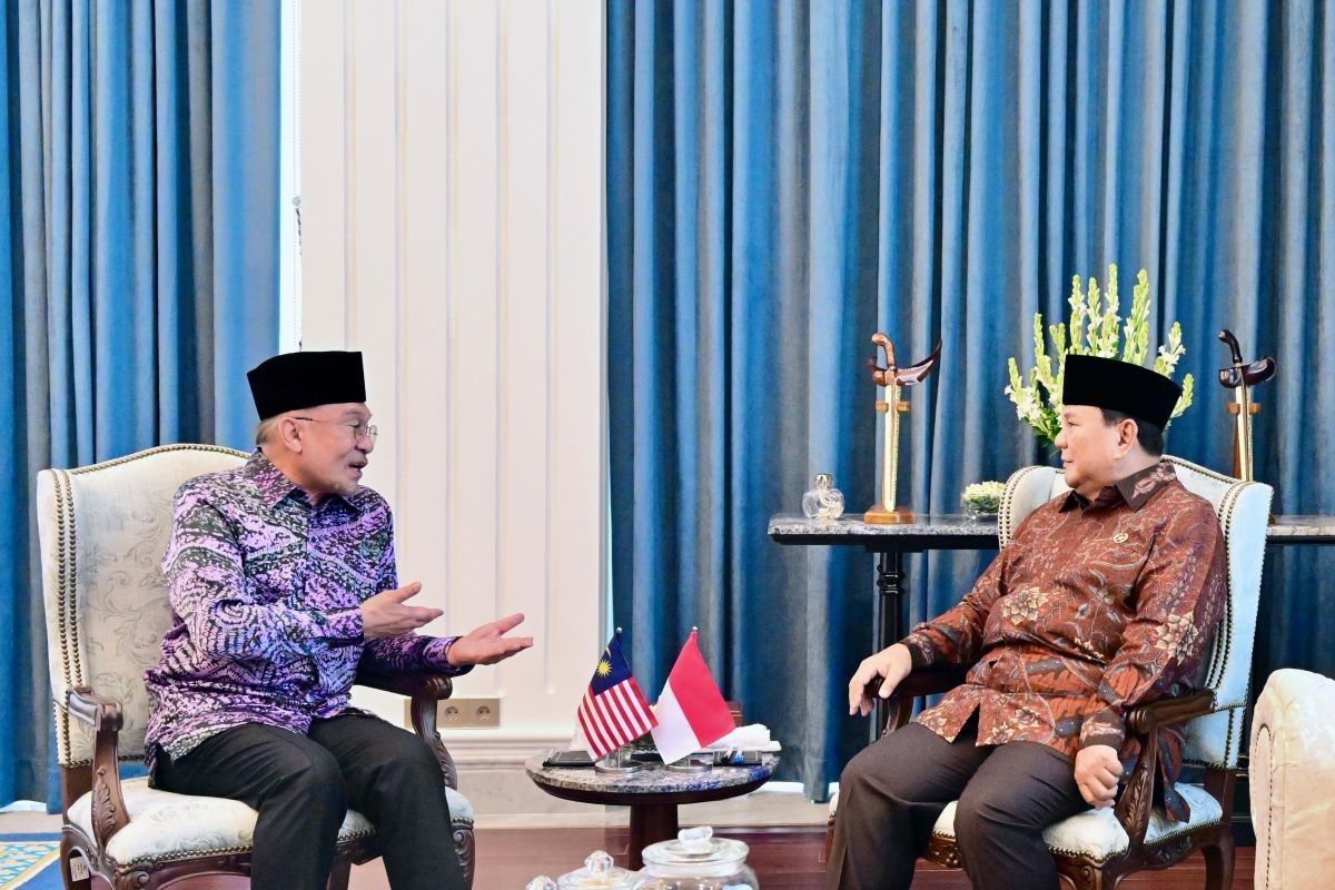 Prabowo Bertemu Anwar Ibrahim di Istana, Pererat Persahabatan Lewat Silaturahmi Idulfitri. (Foto: Dok. BPMI Setpres)