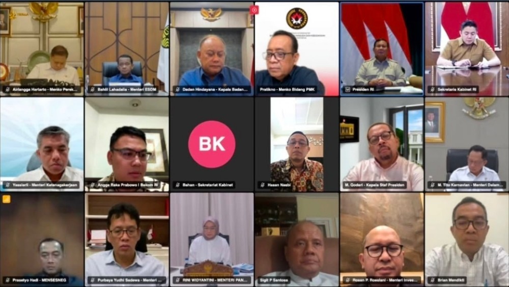 Presiden Prabowo Ratas Bersama 15 Menteri di Akhir Pekan, Bahas Ekonomi dan Energi