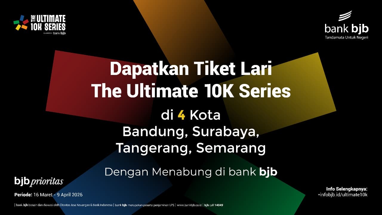 bank bjb Hadirkan Promo Bundling Ultimate 10K, Cara Mudah Dapat Tiket Lari Sambil Menabung. (Foto: Doc. bank bjb)