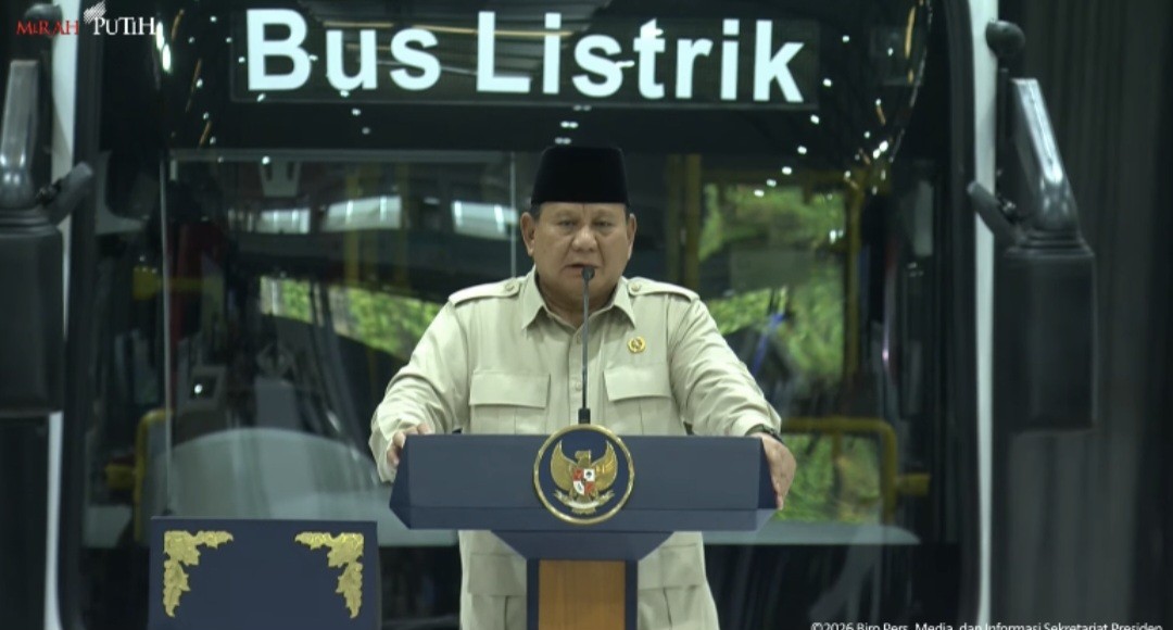 Prabowo Harap Indonesia Bakal Produksi Besar-besaran 10 Bus Listrik di 2028 (FOTO: Dok BPMI Setpres)