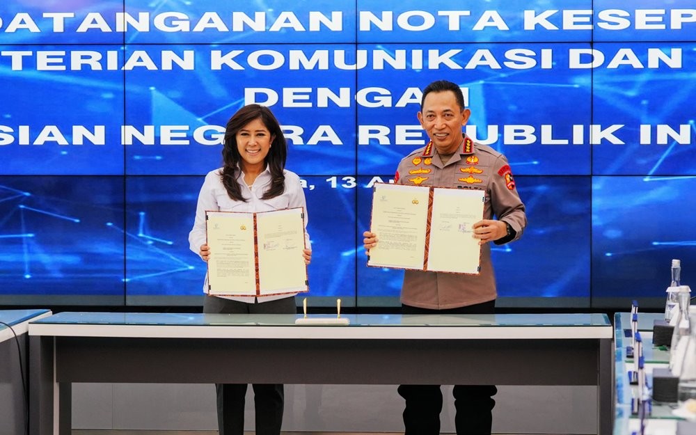 Lindungi Warga dari Kejahatan Ruang Digital, Polri Teken MoU dengan Komdigi
