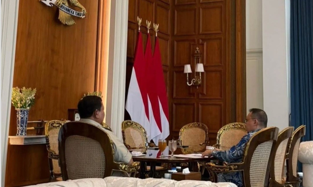 Prabowo Bertemu Dasco di Istana Hari Ini, Bahas Dinamika Politik hingga Ekonomi Nasional (FOTO:Dok BPMI Setpres)