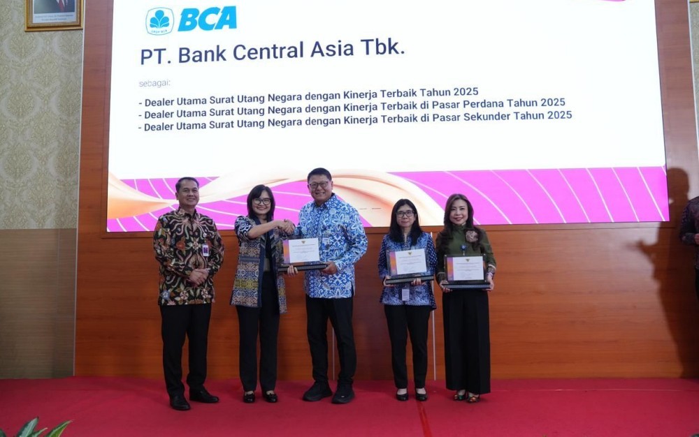 BCA (BBCA) Raih Penghargaan SUN dari Kementerian Keuangan